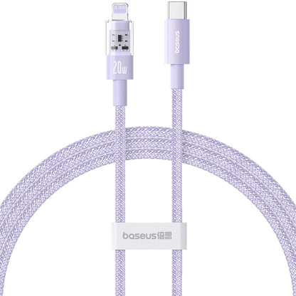 Καλώδιο Δεδομένων και Φόρτισης USB-C - Lightning Baseus Gem, 20W, 1m, Μωβ P10373001511-00
