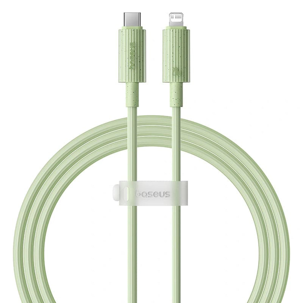 Καλώδιο Δεδομένων και Φόρτισης USB-C - Lightning Baseus Habitat, 20W, 2m, Πράσινο P10360201631-01