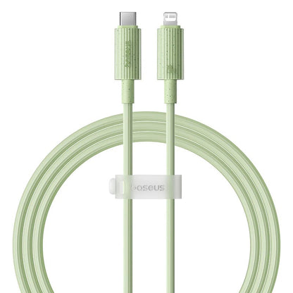 Καλώδιο Δεδομένων και Φόρτισης USB-C - Lightning Baseus Habitat, 20W, 2m, Πράσινο P10360201631-01