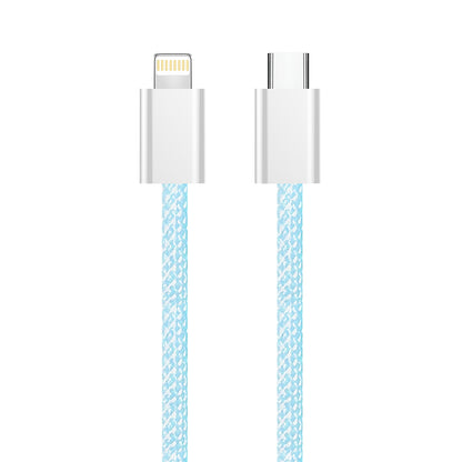 Καλώδιο Δεδομένων και Φόρτισης USB-C - Lightning ColorWay CW-CBPDCL061, 27W, 1m, Μπλε
