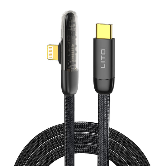 Καλώδιο Δεδομένων και Φόρτισης USB-C - Lightning Lito LD11CL, 30W, 1m, Μαύρο