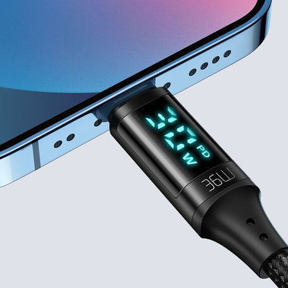 Καλώδιο Δεδομένων και Φόρτισης USB-C - Lightning McDodo CA-1030 Display, 36W, 1.2m, Μαύρο