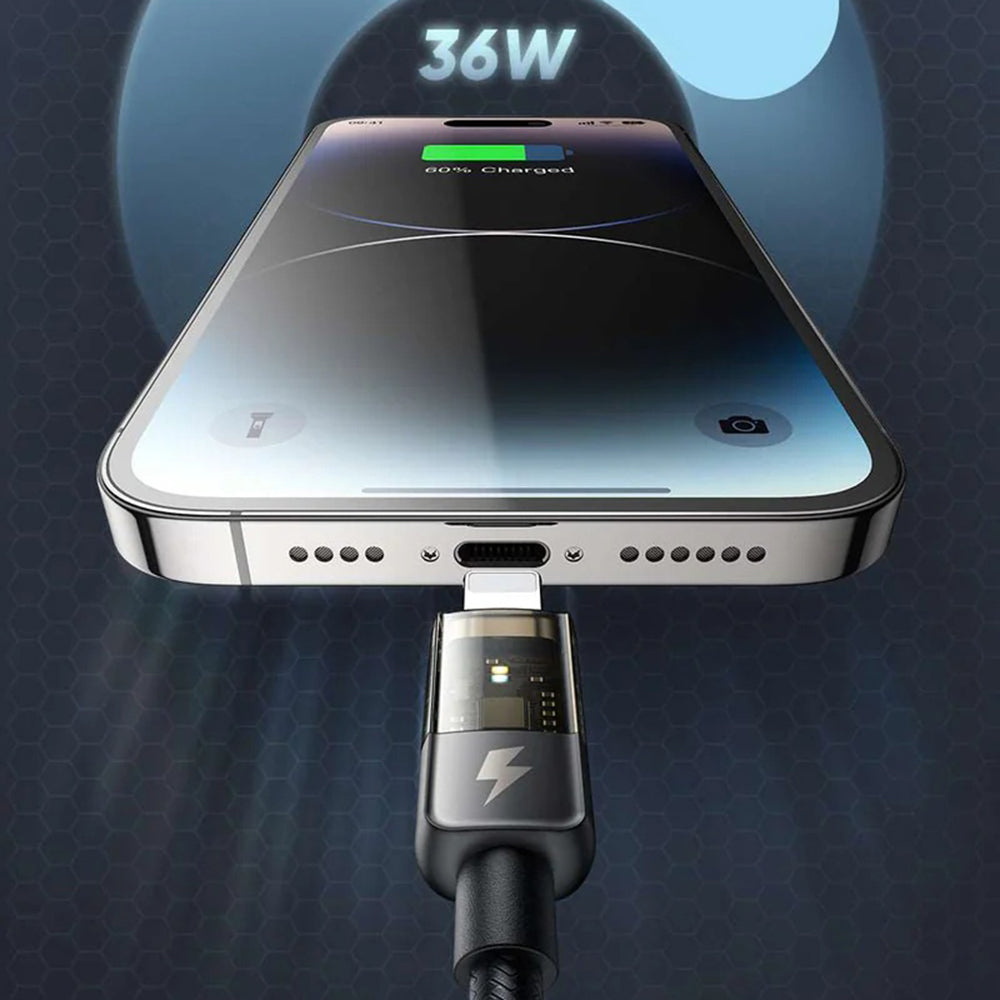 Καλώδιο Δεδομένων και Φόρτισης USB-C - Lightning McDodo CA-3160 Auto Power Off, 36W, 1.2m, Μαύρο