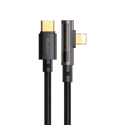 Καλώδιο Δεδομένων και Φόρτισης USB-C - Lightning McDodo CA-3390 Angled, 36W, 1.2m, Μαύρο