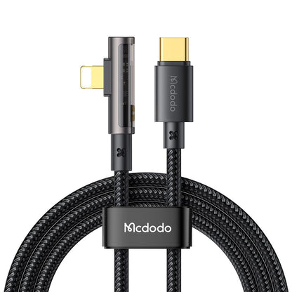 Καλώδιο Δεδομένων και Φόρτισης USB-C - Lightning McDodo CA-3390 Angled, 36W, 1.2m, Μαύρο