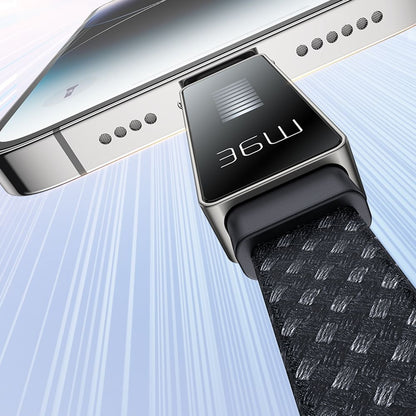 Καλώδιο Δεδομένων και Φόρτισης USB-C - Lightning McDodo CA-4960 Rythm Display, 36W, 1.2m, Μαύρο