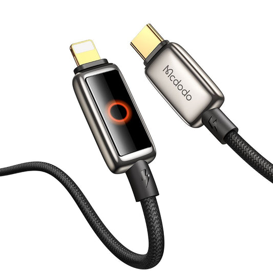 Καλώδιο Δεδομένων και Φόρτισης USB-C - Lightning McDodo CA-6670 Auto Power Off, 36W, 1.2m, Μαύρο