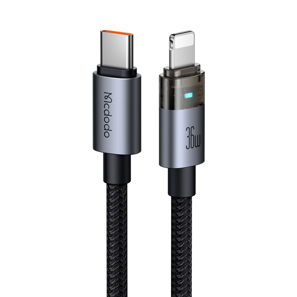 Καλώδιο Δεδομένων και Φόρτισης USB-C - Lightning McDodo CA-6940, 36W, 1.2m, Μαύρο