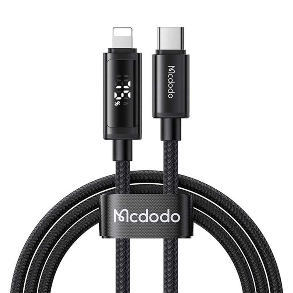 Καλώδιο Δεδομένων και Φόρτισης USB-C - Lightning McDodo CA-7990 Display, 36W, 1.2m, Μαύρο