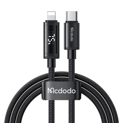 Καλώδιο Δεδομένων και Φόρτισης USB-C - Lightning McDodo CA-7990 Display, 36W, 1.2m, Μαύρο