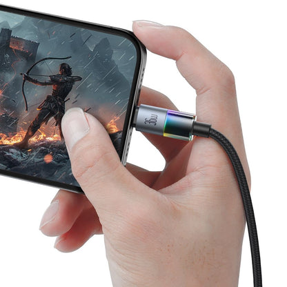 Καλώδιο Δεδομένων και Φόρτισης USB-C - Lightning McDodo CA-8190 Colorful, 36W, 1.2m, Μαύρο