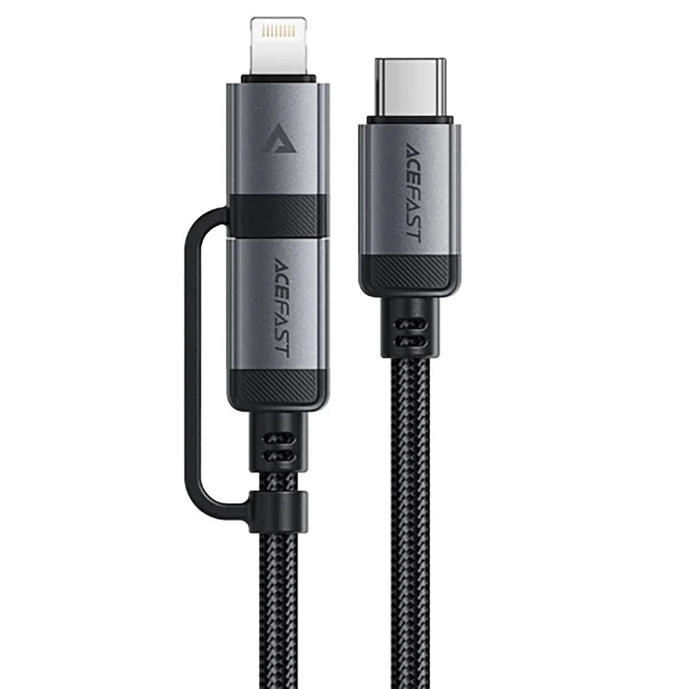Καλώδιο Δεδομένων και Φόρτισης USB-C - Lightning / USB-C Acefast C20-01, 60W, 1.2m, Μαύρο