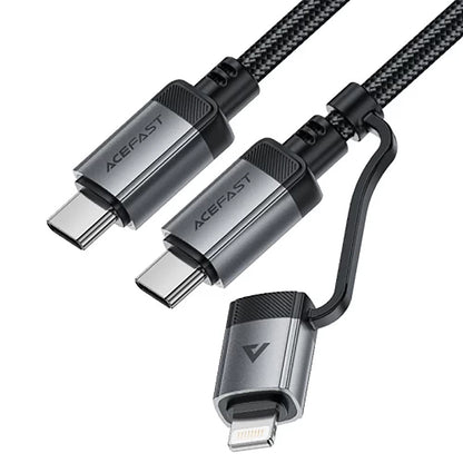 Καλώδιο Δεδομένων και Φόρτισης USB-C - Lightning / USB-C Acefast C20-01, 60W, 1.2m, Μαύρο
