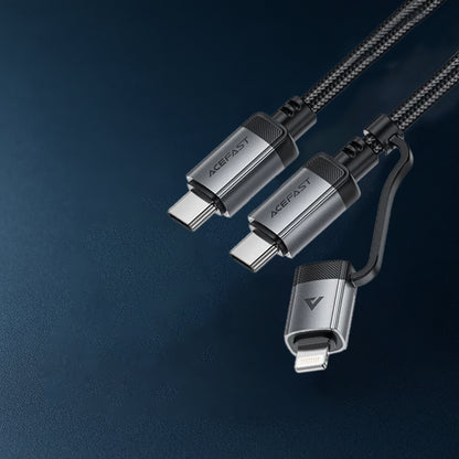 Καλώδιο Δεδομένων και Φόρτισης USB-C - Lightning / USB-C Acefast C20-01, 60W, 1.2m, Μαύρο