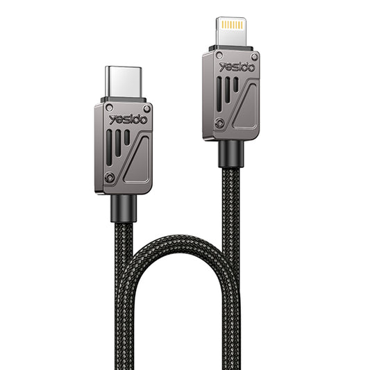Καλώδιο Δεδομένων και Φόρτισης USB-C - Lightning Yesido CA195, 27W, 1.2m, Μαύρο