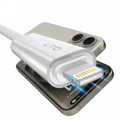 Καλώδιο Δεδομένων και Φόρτισης USB-C / USB-A - USB-C / Lightning Lito LD21, 100W, 1m, Μαύρο