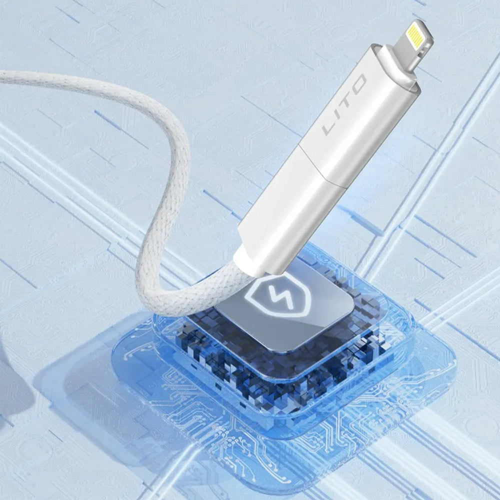 Καλώδιο Δεδομένων και Φόρτισης USB-C / USB-A - USB-C / Lightning Lito LD21, 100W, 1m, Μαύρο