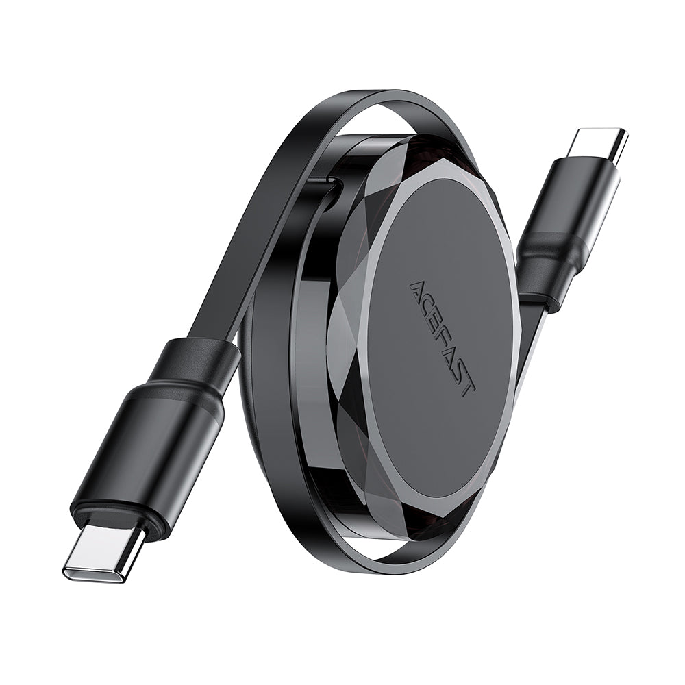 USB-C Data and Charging Cable - USB-C Acefast C13-03, 60W, 0.8m, Black