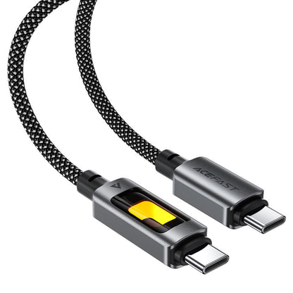 Καλώδιο Δεδομένων και Φόρτισης USB-C - USB-C Acefast C21-03, 60W, 1.2m, Μαύρο