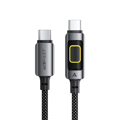 Καλώδιο Δεδομένων και Φόρτισης USB-C - USB-C Acefast C21-03, 60W, 1.2m, Μαύρο