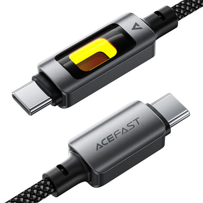 Καλώδιο Δεδομένων και Φόρτισης USB-C - USB-C Acefast C21-03, 60W, 1.2m, Μαύρο