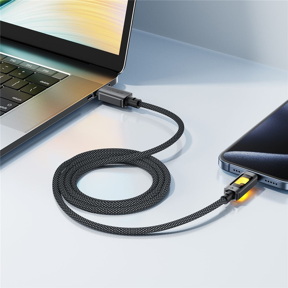Καλώδιο Δεδομένων και Φόρτισης USB-C - USB-C Acefast C21-03, 60W, 1.2m, Μαύρο