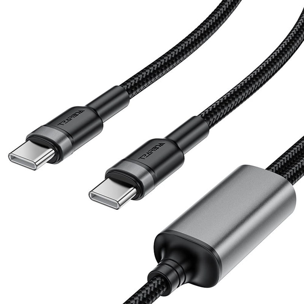 Καλώδιο Δεδομένων και Φόρτισης USB-C - 2 x USB-C Acefast C22-02, 100W, 1.25m, Μαύρο