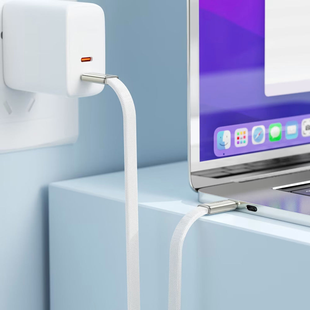 Καλώδιο Δεδομένων και Φόρτισης USB-C - USB-C Acefast C24-03, 60W, 1.2m, Λευκό