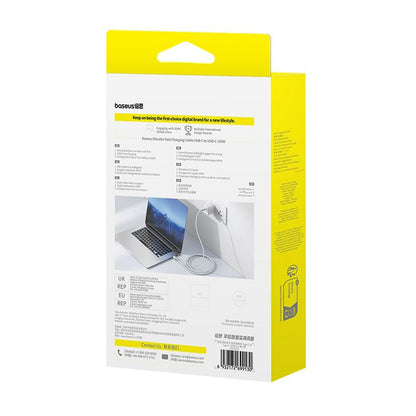 Καλώδιο Δεδομένων και Φόρτισης USB-C - USB-C Baseus Discolor, 100W, 1m, Μπλε Πράσινο E0420702