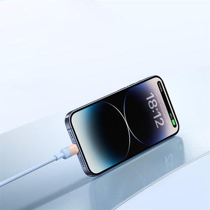 Καλώδιο Δεδομένων και Φόρτισης USB-C - USB-C Baseus Discolor, 100W, 1m, Μπλε Πράσινο E0420702