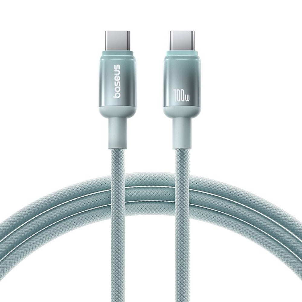 Καλώδιο Δεδομένων και Φόρτισης USB-C - USB-C Baseus Discolor, 100W, 2m, Μπλε Πράσινο E0420703