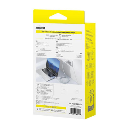 Καλώδιο Δεδομένων και Φόρτισης USB-C - USB-C Baseus Discolor, 100W, 2m, Μπλε Πράσινο E0420703