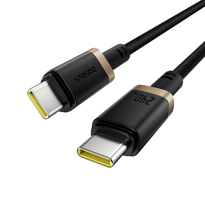 Καλώδιο Δεδομένων και Φόρτισης USB-C - USB-C Baseus Dura, 240W, 1m, Χρυσό Μαύρο P10377803U03-00