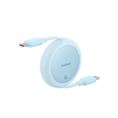 Καλώδιο Δεδομένων και Φόρτισης USB-C - USB-C Baseus Free2Pull Mini Retractable, 60W, 1m, Μπλε P10364500311-01