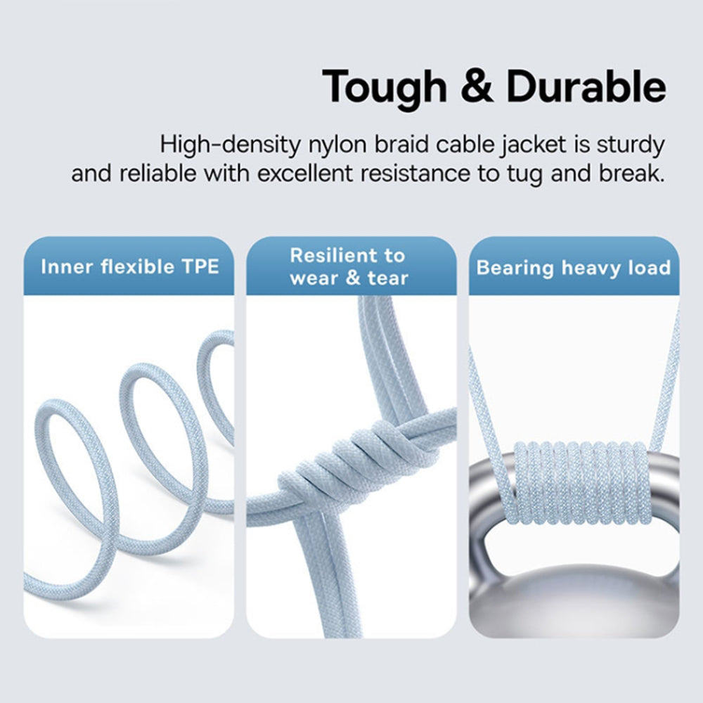 Καλώδιο Δεδομένων και Φόρτισης USB-C - USB-C Baseus Gem, 100W, 1m, Μπλε P10373000311-00