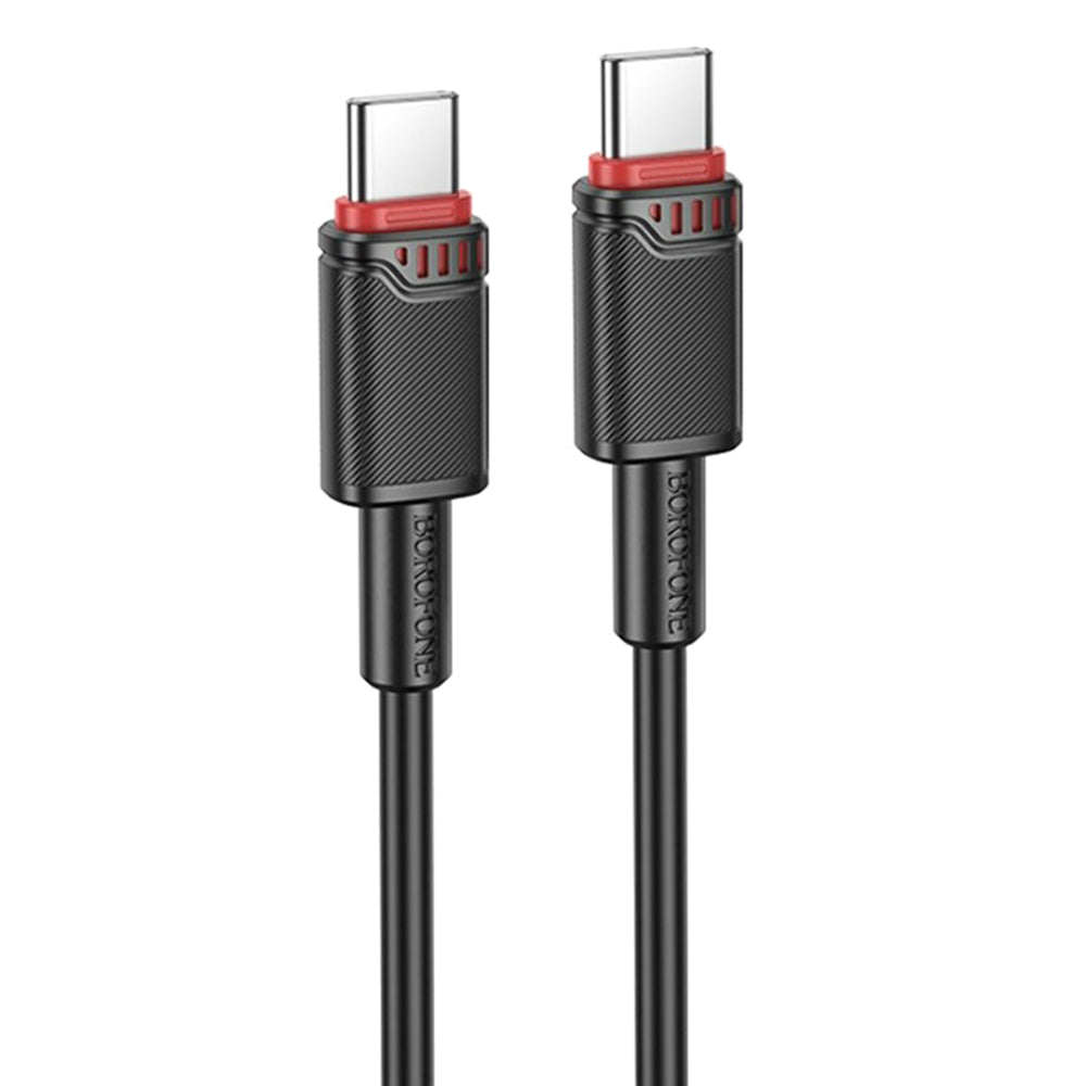 Καλώδιο Δεδομένων και Φόρτισης USB-C - USB-C Borofone BX110 Beneficio, 60W, 1m, Μαύρο