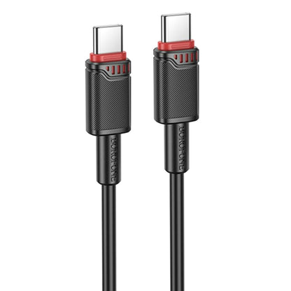 Καλώδιο Δεδομένων και Φόρτισης USB-C - USB-C Borofone BX110 Beneficio, 60W, 1m, Μαύρο