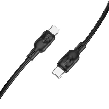 Καλώδιο Δεδομένων και Φόρτισης USB-C - USB-C Borofone BX113 Lenny, 60W, 2m, Μαύρο
