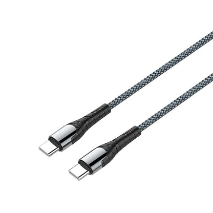 Καλώδιο Δεδομένων και Φόρτισης USB-C - USB-C ColorWay CW-CBPDCC040, 65W, 1m, Γκρι
