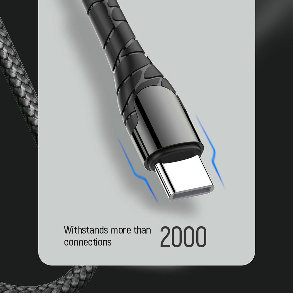 Καλώδιο Δεδομένων και Φόρτισης USB-C - USB-C ColorWay CW-CBPDCC040, 65W, 1m, Γκρι