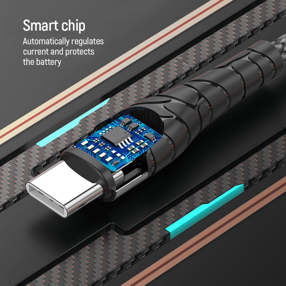 Καλώδιο Δεδομένων και Φόρτισης USB-C - USB-C ColorWay CW-CBPDCC040, 65W, 1m, Γκρι