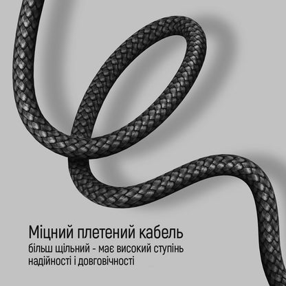 Καλώδιο Δεδομένων και Φόρτισης USB-C - USB-C ColorWay CW-CBPDCC040, 65W, 1m, Γκρι