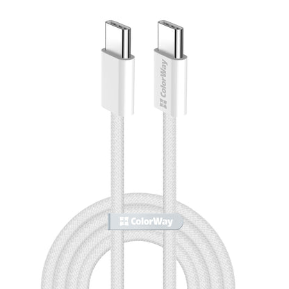 Καλώδιο Δεδομένων και Φόρτισης USB-C - USB-C ColorWay CW-CBPDCC061, 60W, 1m, Γκρι