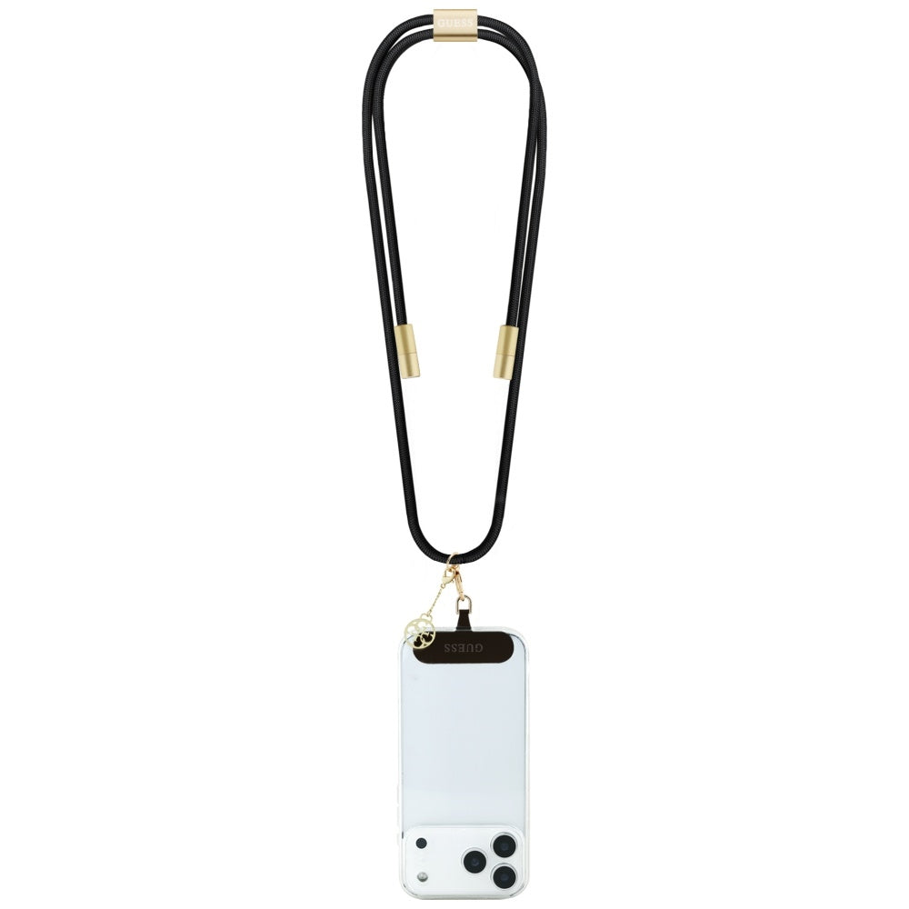Καλώδιο Δεδομένων και Φόρτισης USB-C - USB-C Guess CBDY 4G Charm, 100W, 1.5m, Μαύρο