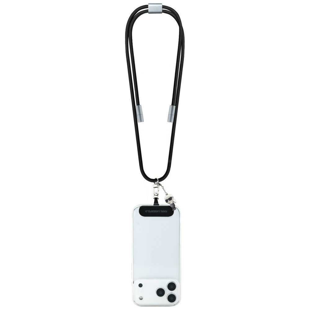 Καλώδιο Δεδομένων και Φόρτισης USB-C - USB-C Karl Lagerfeld Ikonik Charm, 100W, 1.5m, Μαύρο