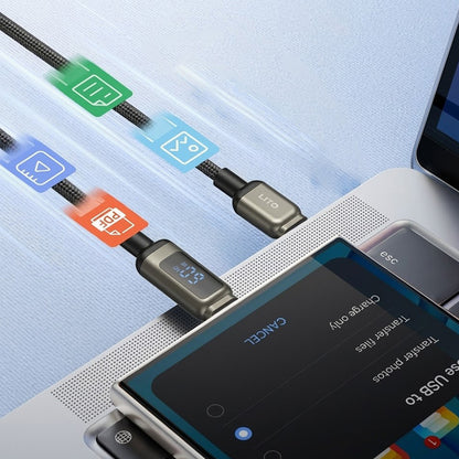 Καλώδιο Δεδομένων και Φόρτισης USB-C - USB-C Lito LD15 Display, 60W, 1m, Μαύρο