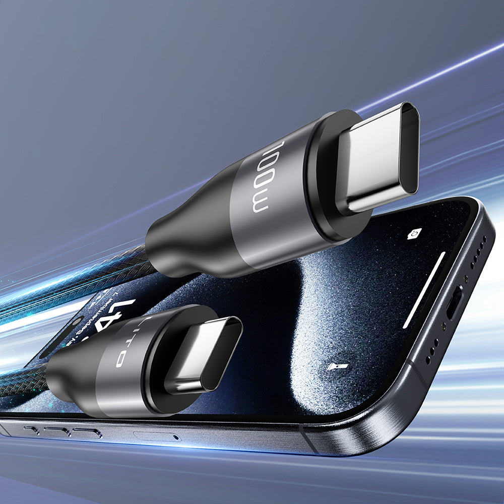 USB-C Data and Charging Cable - USB-C Lito LD23CC, 100W, 1m, Gray