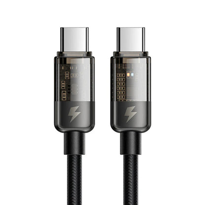 Καλώδιο Δεδομένων και Φόρτισης USB-C - USB-C McDodo CA-2840 Auto Power Off, 100W, 1.2m, Μαύρο