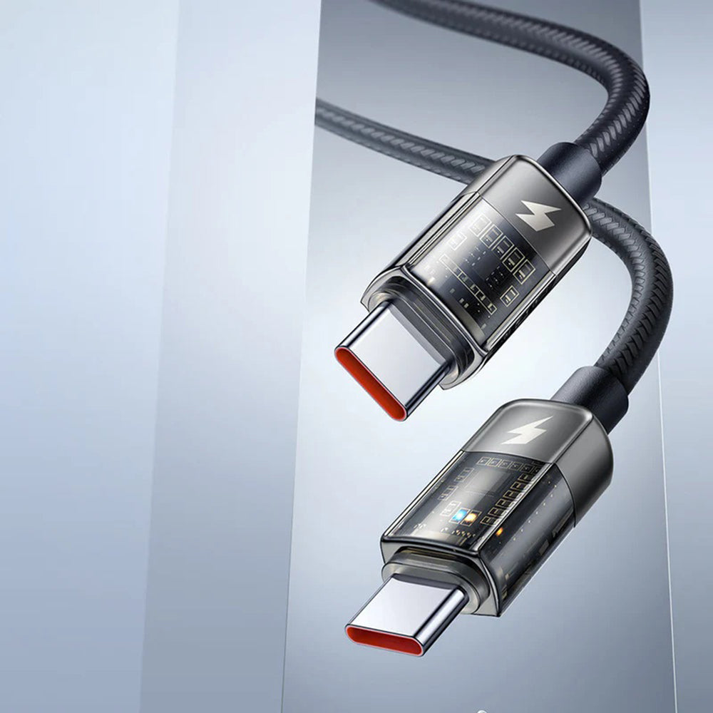 Καλώδιο Δεδομένων και Φόρτισης USB-C - USB-C McDodo CA-2840 Auto Power Off, 100W, 1.2m, Μαύρο