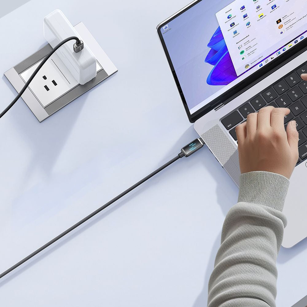 Καλώδιο Δεδομένων και Φόρτισης USB-C - USB-C McDodo CA-4250 Display, 100W, 1.2m, Μαύρο